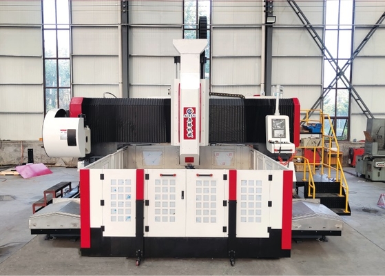 ارتفاع البوابة 800mm CNC البوابة معالجة فلنج لوحة حفر آلة الغزل الطنان BT50