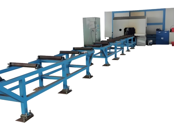 2 كيلو واط محرك سيرفو للتغذية في آلة الحفر CNC H-Beam خط الحفر والقص والربط 500 × 500 مم الحجم