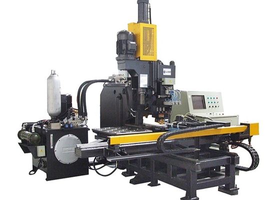 3.2 × 3 × 1.9 متر الأبعاد الكلية آلة التثقيب والوسم والحفر CNC للصفائح المعدنية بـ 3 محطات للقوالب