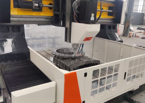 6500x4000x2700mm Overall Size CNC Flange Drilling Milling Machine 28mm T-Slot Width Workbench