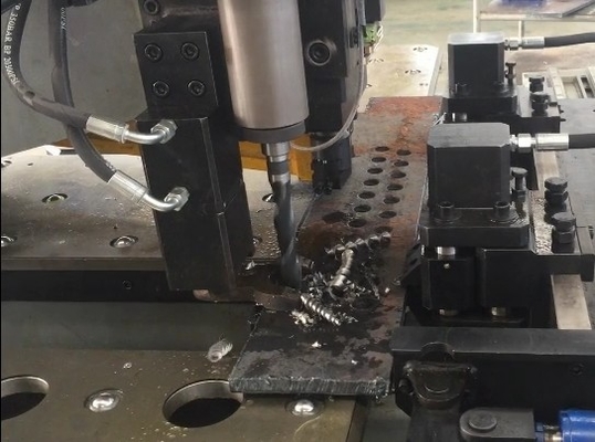 1200KN سيرفو تغذية حفر قوة CNC لوحة حفر حفر آلة مع 26mm أقصى قطر ثقب