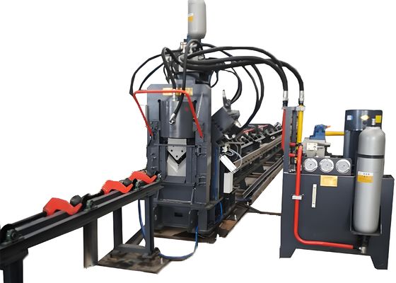 آلة التثقيب والوسم والقطع الهيدروليكية الأوتوماتيكية CNC عالية السرعة 3 محاور CNC زاوية الحفر لوحة توصيل فولاذية للاتصالات