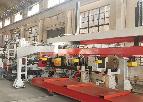 4000 - 8000 مم طول شعاع طولي للسيارات لوحة مسطحة 1200KN قوة اسمية نموذج خط إنتاج التثقيب باستخدام الحاسب الآلي FPCP120