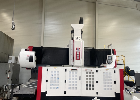 ارتفاع البوابة 800mm CNC البوابة معالجة فلنج لوحة حفر آلة الغزل الطنان BT50