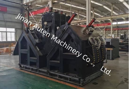 40 ملم أقصى قطر الحفر زاوية برج الصلب الصناعة CNC زاوية خط آلة 1000KN قوة العلامة