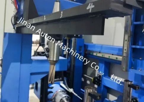 Bt40 حفرة الفولاذ الحدودي الحدودي هيكل الصلب H Beam Cnc الحفر والقطار خط آلة الحفر 5-30mm قطر الحفر النطاق