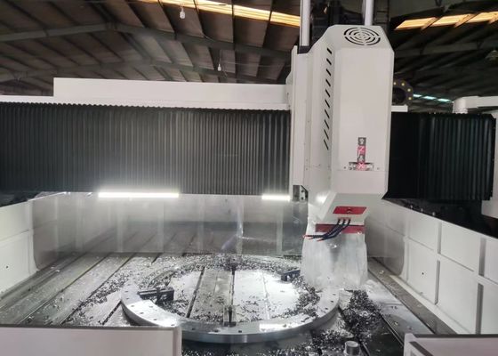 4000x1600mm حجم قطعة العمل CNC لوحة فلنج حفر طاحونة 800mm ارتفاع غانتري