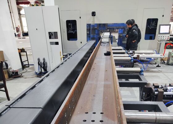 آلة حفر حزمة H CNC الجديدة للبناء الحديدي 11/15KW قوة محرك الغزل