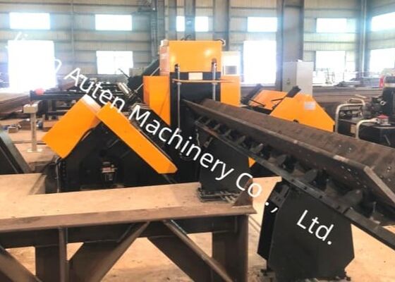 40m/Min زاوية سرعة تغذية CNC الصلب معدن حفر آلة خط 3pcs حفر على كل جانب
