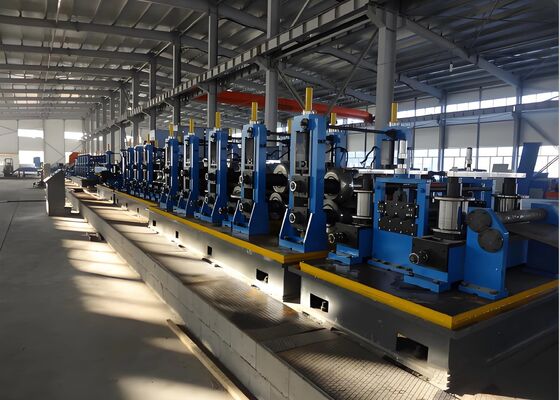 Q235 Q345 Steel Pipe Material Processing CNC Roller Forming Machine Line 10 MPa Pressure