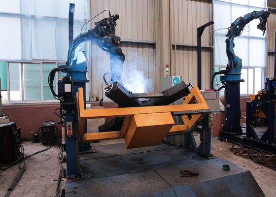 لحام قاعدة أبراج النقل استخدام Cnc برج روبوت لحام القدم 2pcs طاولات العمل