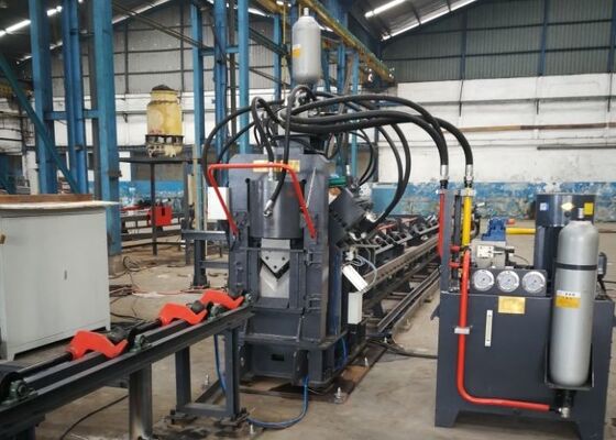 2200/4300KN قوة القطع JNC سلسلة CNC حفر علامة وقطع آلة للزوايا
