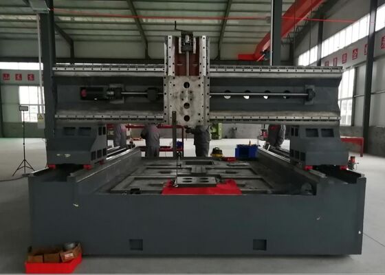 مبادلات الحرارة تستخدم Cnc لوحة حفر آلة 20/30KW قوة محرك العجلة الخدمية