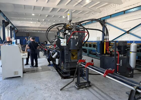 أوتوماتيكي بالكامل CNC زاوية طرق طرق العلامة والقص لخط التصنيع
