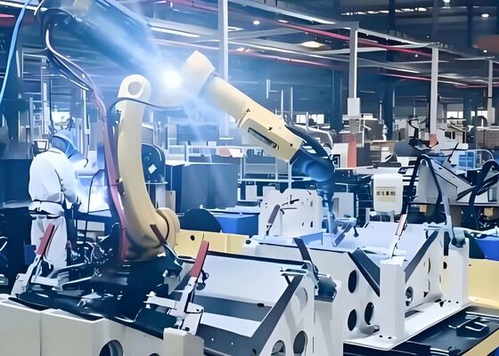 مع شعلة اللحام القياسية لمحطة عمل اللحام الروبوتية في هندسة الآلات وبناء السفن