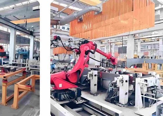 محطة عمل لحام روبوتية قياسية ومرنة للمعدات الهندسية وبناء السفن