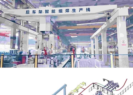 محطة عمل لحام روبوتية قياسية ومرنة للمعدات الهندسية وبناء السفن