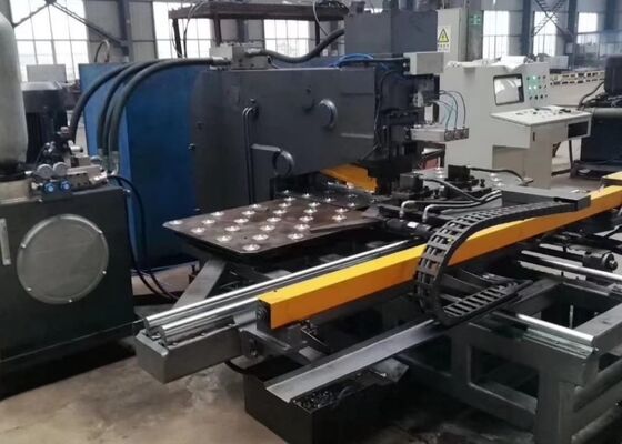 برج الصلب استخدام CNC لوحة ثقب العلامة والحفر آلة 1000/1200KN قوة ثقب