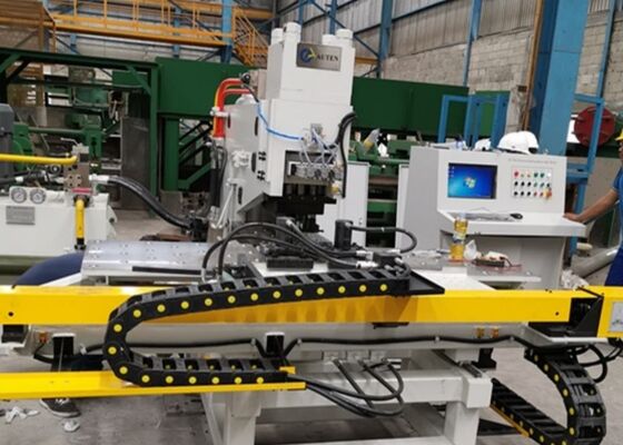 طراز BNC100 Cnc ربط الصفيحة حفرة آلة لصناعات البنية الصلبة الجسر