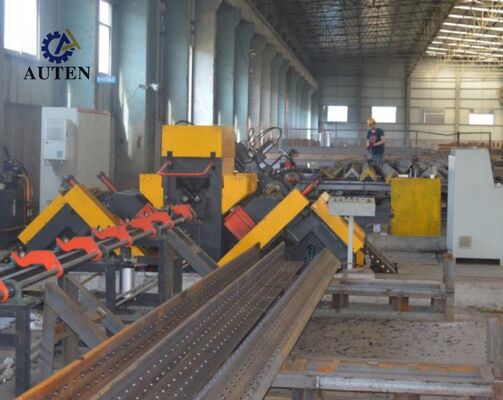 مع تصميم مخصص Cnc زاوية الصلب حفر آلة العلامة 34 × 8 × 3m الأبعاد الكلية